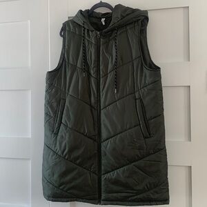 Zella Women’s L Vest / Olive Green